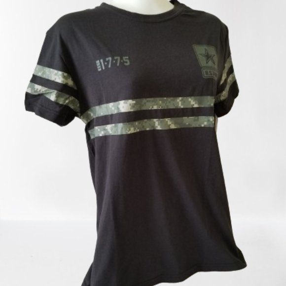 New! U.S. ARMY Brand Short-Sleeve T-shirt - Black Cotton/Polyester -Size Small - Picture 5 of 10